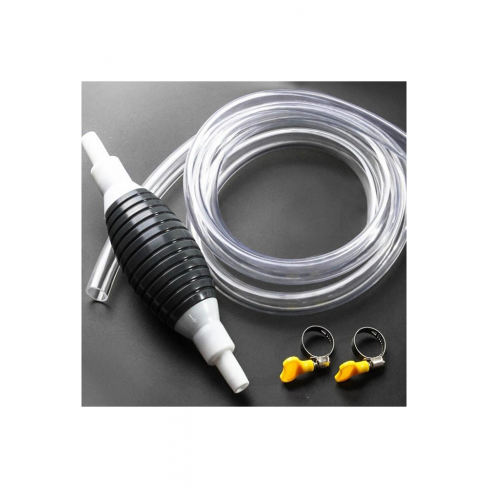 Manuel 200cm Benzin Mazot Yakıt Su Yağ Sıvı Aktarım Transfer El Pompası