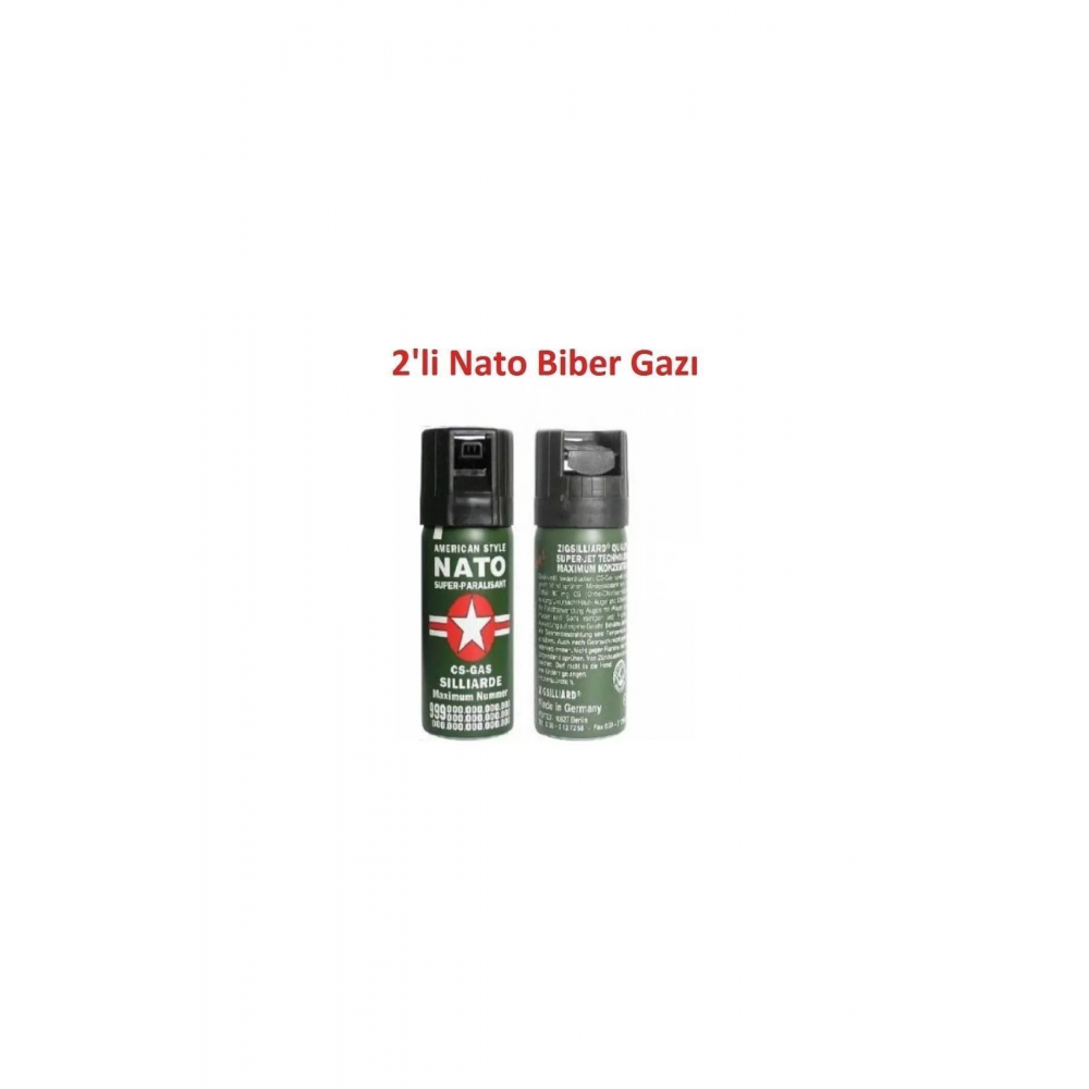 İİİkili Büyük Boy Koruyucu Sprey 2'li Natoo Biber Gaz 50 ml
