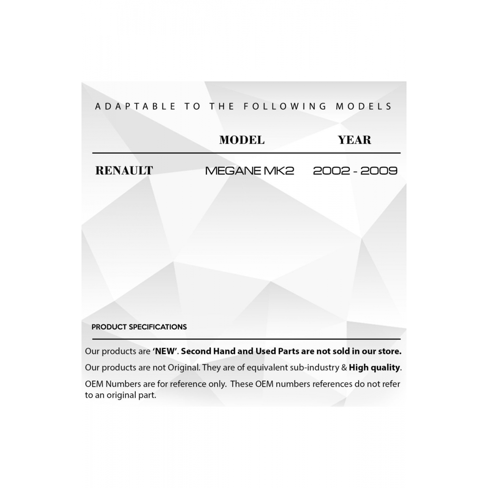 Renault Megane 2 Için Sunroof Ayağı Metal Set 7701209744 6 Lı Set