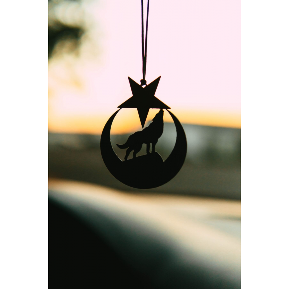 Araba Süsü Metal Ay Yıldız Bozkurt Dikiz Aynası Süsü Hediyelik Eşya Oto Aksesuar