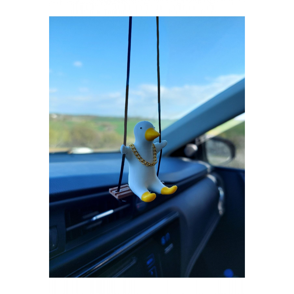 Zincirli Sallanan Ördek Dikiz Ayna Süsü Ördek Ayna Süsü Yeni Trend Araç Ayna Süsü Araba Süsü