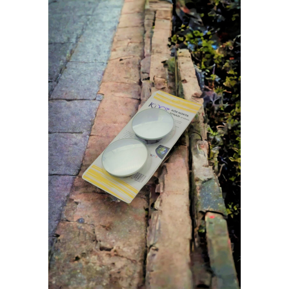 Gerçek Cam Kör Nokta Aynası Park Aynası 360 Derece 3m Foam Yapıştırıcılı Hareketli 2 Adet