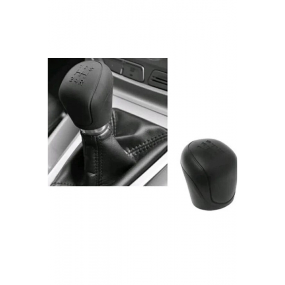 Silikon Manuel Siyah Vites Topuzu Kılıfı Düz vites İleri 5 vites