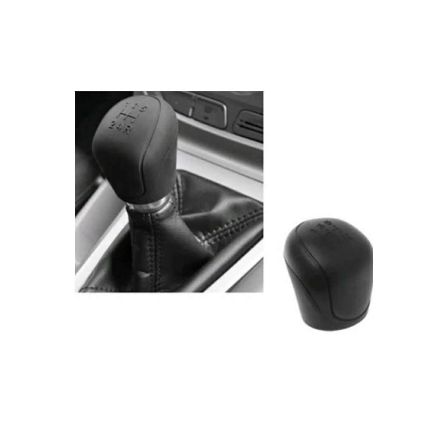 Silikon Manuel Siyah Vites Topuzu Kılıfı Düz vites İleri 5 vites