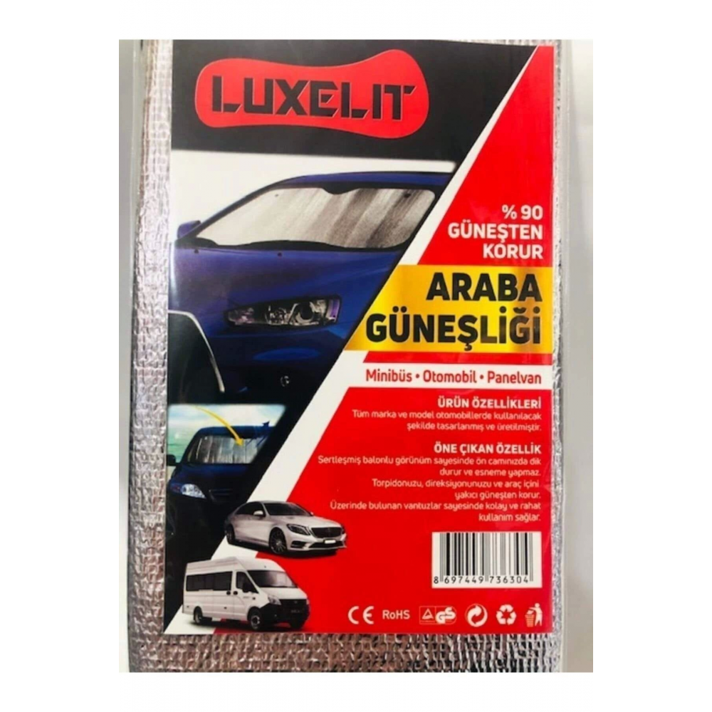 Oto Araç Araba Güneşliği Ön Cam Güneşliği Parlak Güneşlik