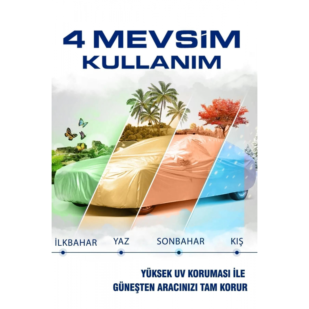 Tüm Sedan Araçlara Uyumlu Oto Araba Brandası Örtüsü