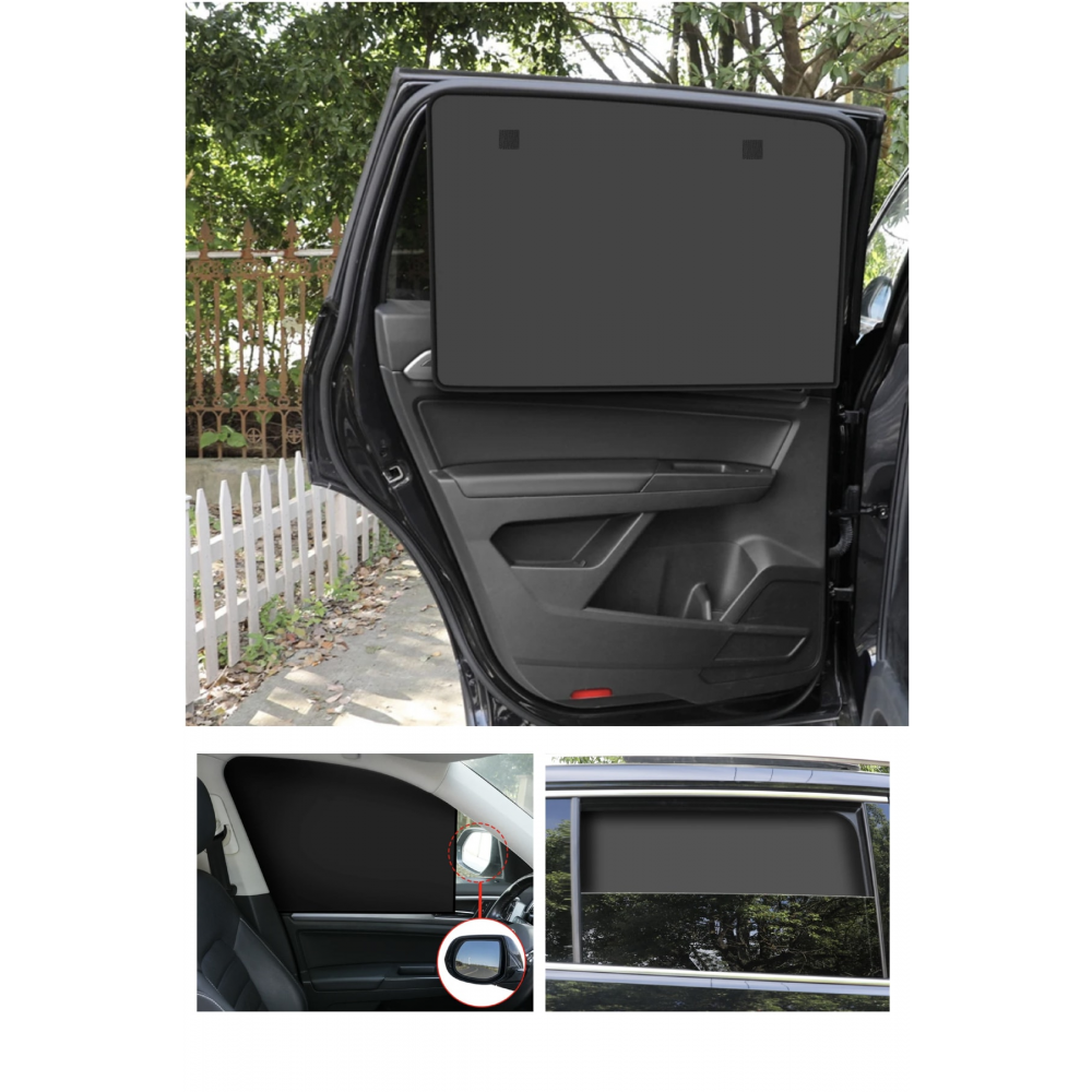 2 Adet Oto Güneşlik Perde Araç Yan Cam Güneşlik Araba Güneşlik Perdesi Anne Bebek Emzirme Perdesi