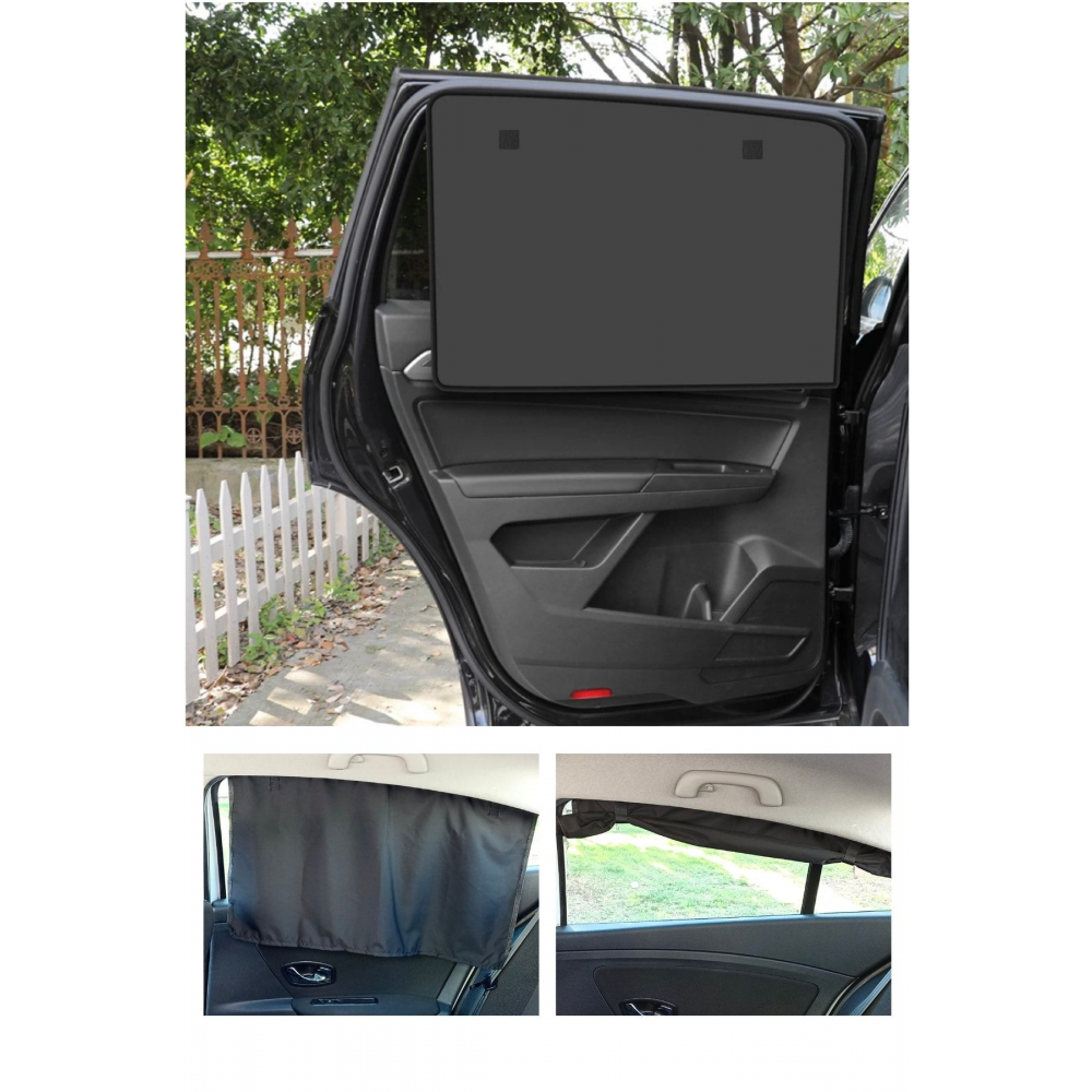 2 Adet Oto Güneşlik Perde Araç Yan Cam Güneşlik Araba Güneşlik Perdesi Anne Bebek Emzirme Perdesi