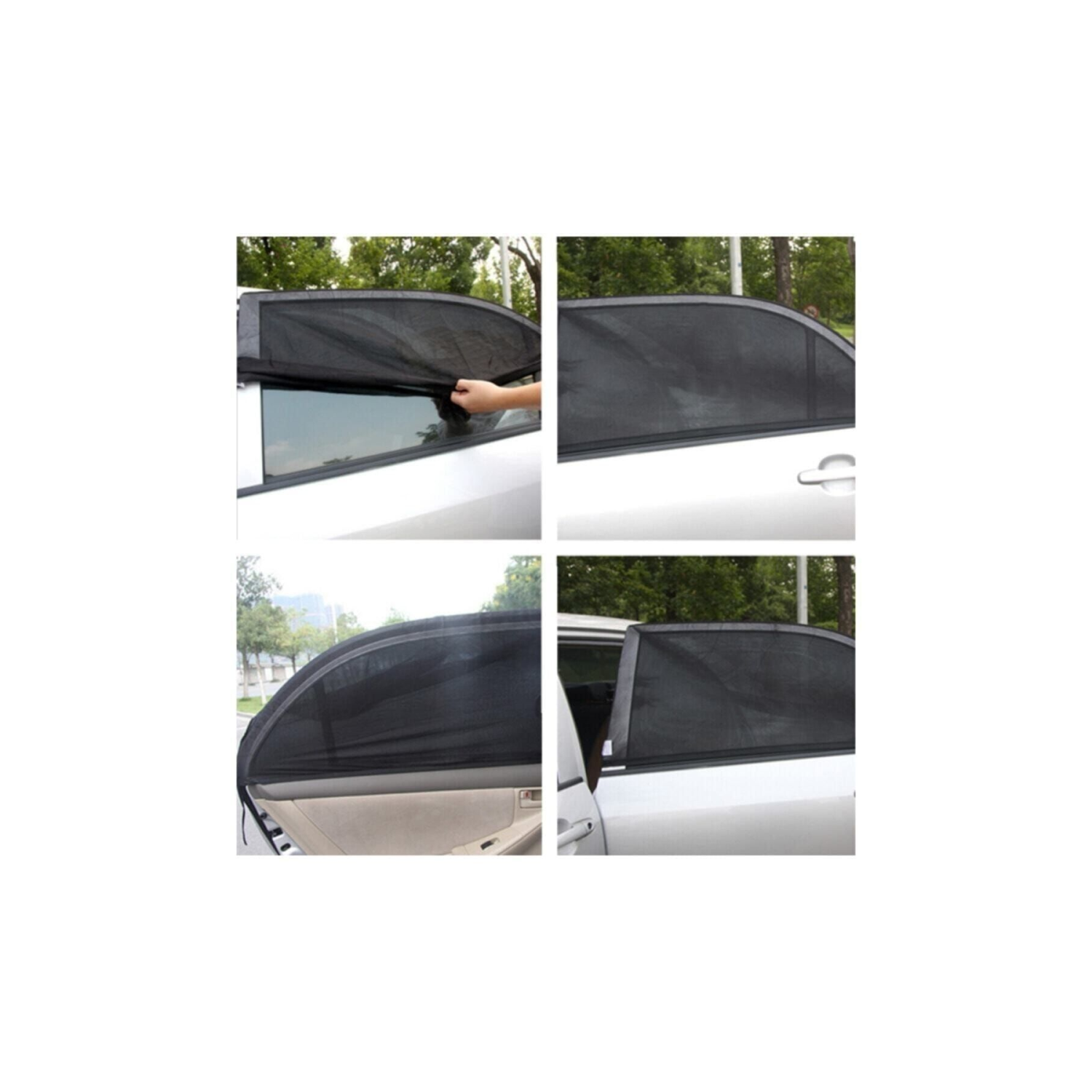 2 Adet Oto Yan Cam Perdesi Araba Arka Güneşlik Araç Anne Bebek Çocuk Perde Arka Koltuk Emzirme Örtü