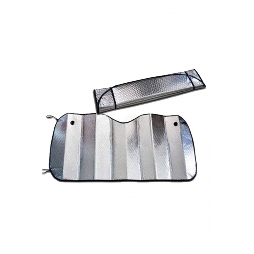 Araba Ön Cam Güneş Şemsiyesi Araç Içi Cam Vantuzlu Katlanır Güneşlik Koruyucu Perde 130 Cm X 60 Cm