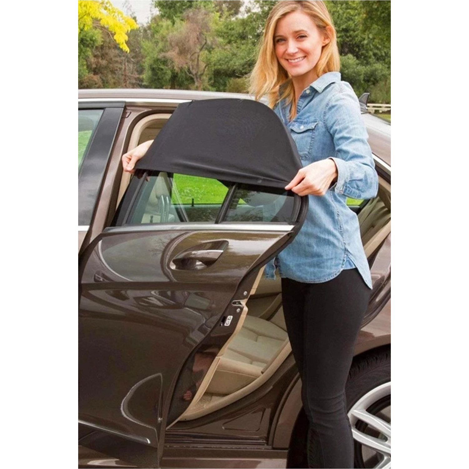 Araç Yan Cam Güneşlik Anne Bebek Emzirme Araba Kapı Camı Perdesi Çocuk Koruyucu Oto Sineklik Örtüsü