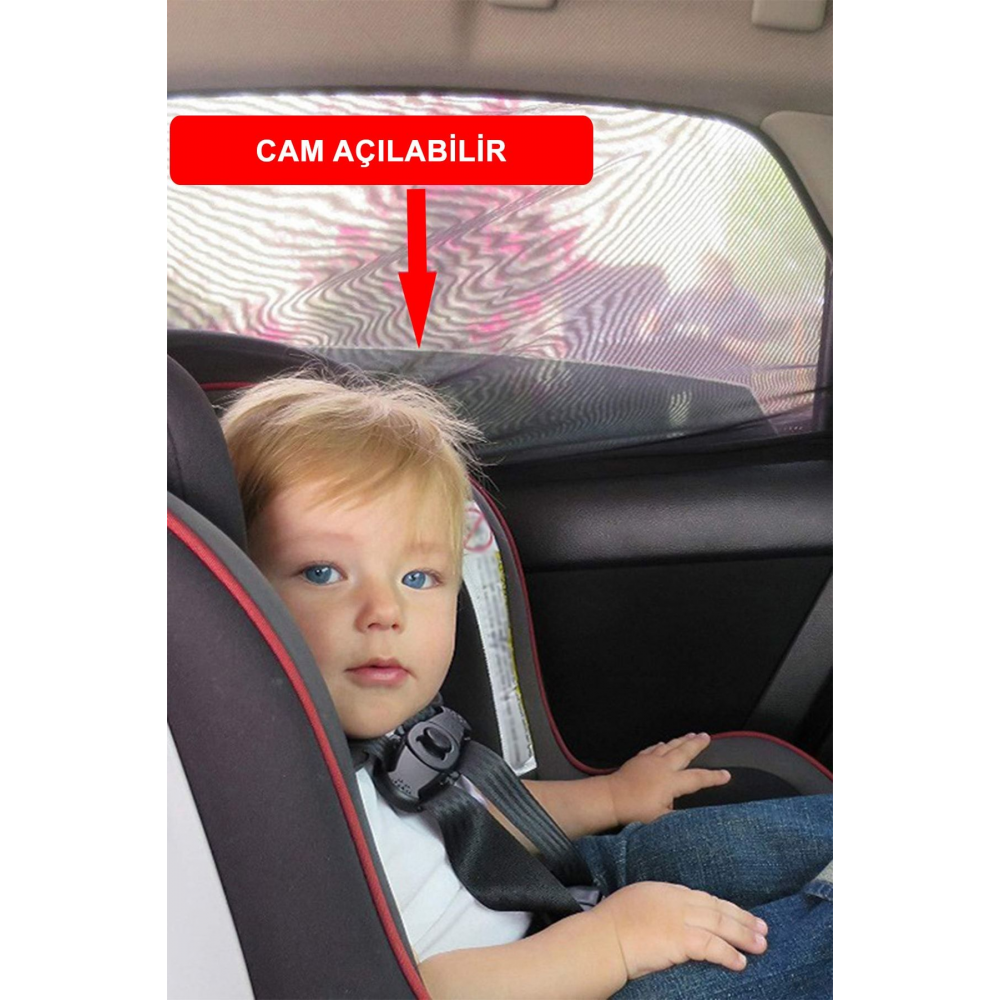 Araç Yan Cam Güneşlik Anne Bebek Emzirme Araba Kapı Camı Perdesi Çocuk Koruyucu Oto Sineklik Örtüsü