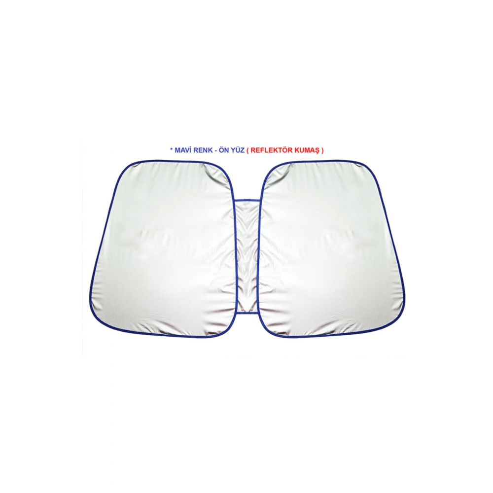 Tüm Araçlara Uygun Oto Ön Cam Güneşliği Oto Güneş Gözlüğü ( Mavi )- Mavi - Blue