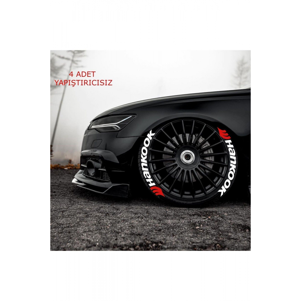 Lastik Yazısı Seti Motorsiklet Ve Araç Lastik Sticker 4 Adet (MADE IN USA) ®