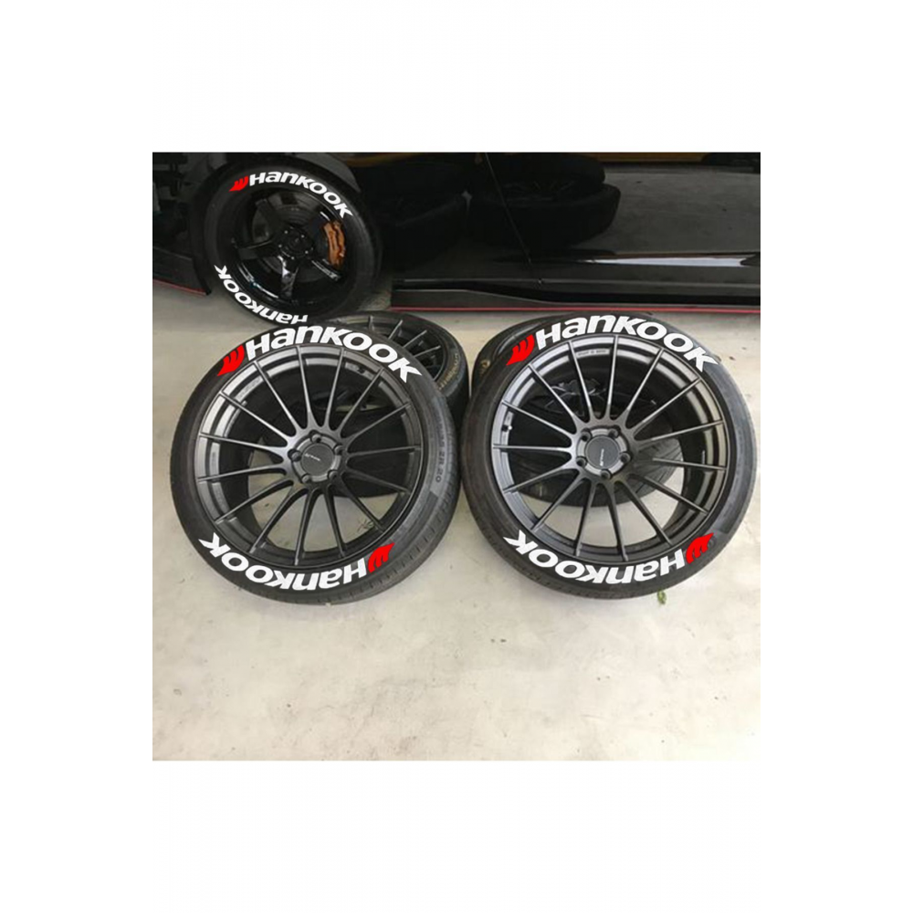 Lastik Yazısı Seti Motorsiklet Ve Araç Lastik Sticker 4 Adet (MADE IN USA) ®