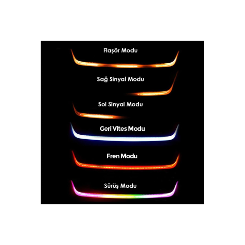 Fiat Tofaş Şahin Uyumlu Bagaj Altı Kayar Led 120 cm Full Fonksiyon