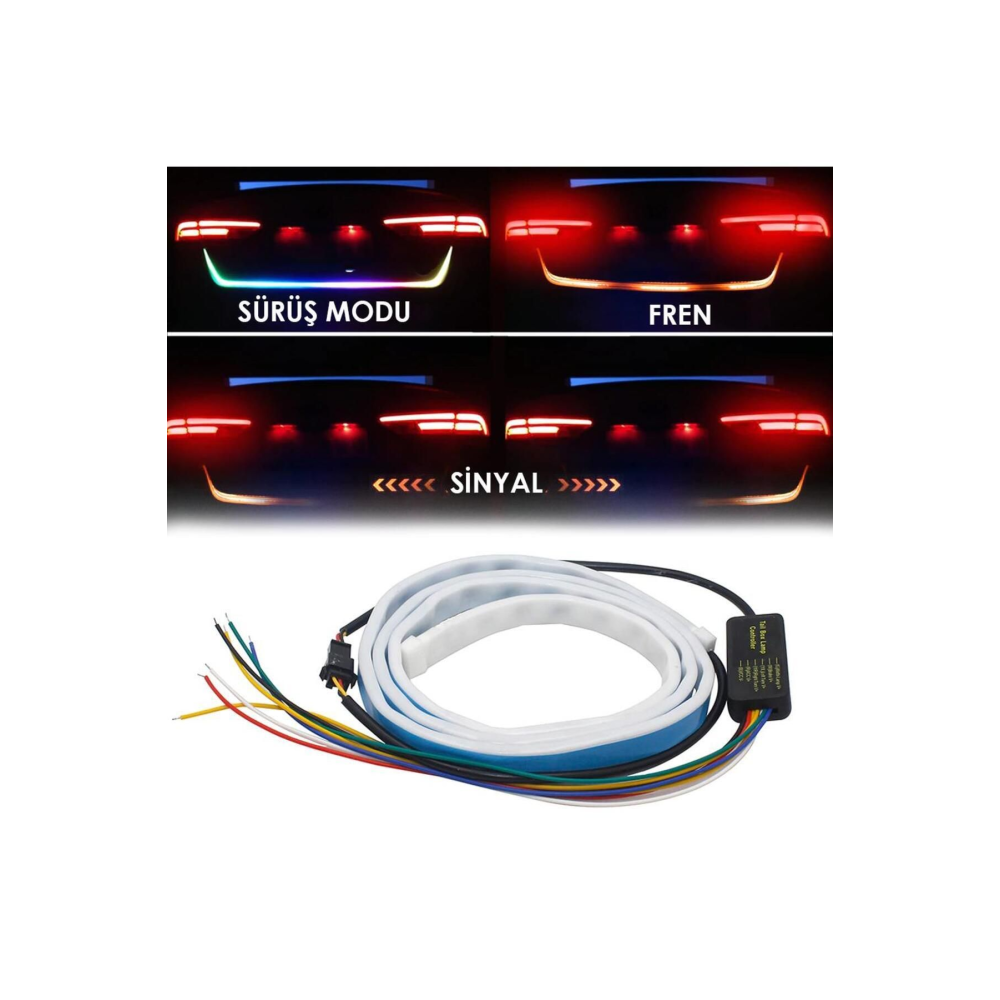 Fiat Tofaş Şahin Uyumlu Bagaj Altı Kayar Led 120 cm Full Fonksiyon