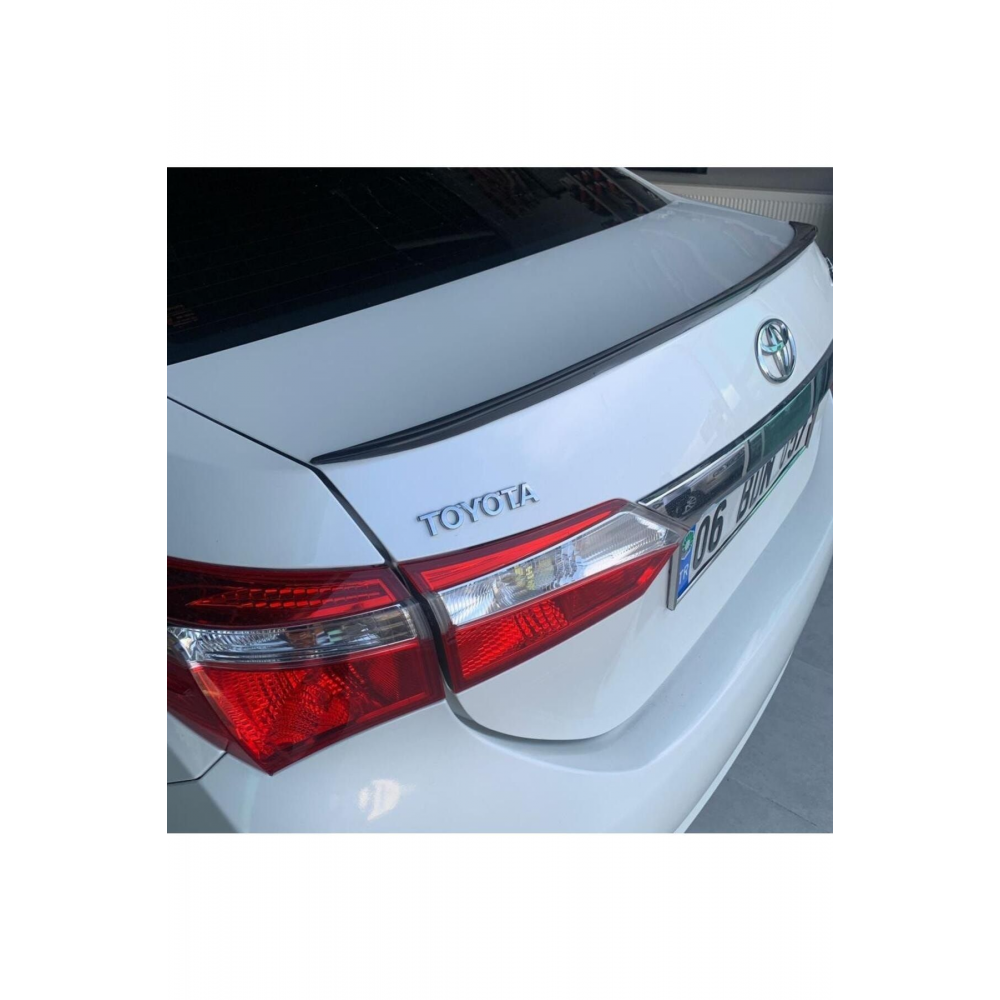 Toyota Corolla E170 Için Piano Black Anatomik Üniversal Spoiler 120cm Elastik Bagaj Üstü Çıta
