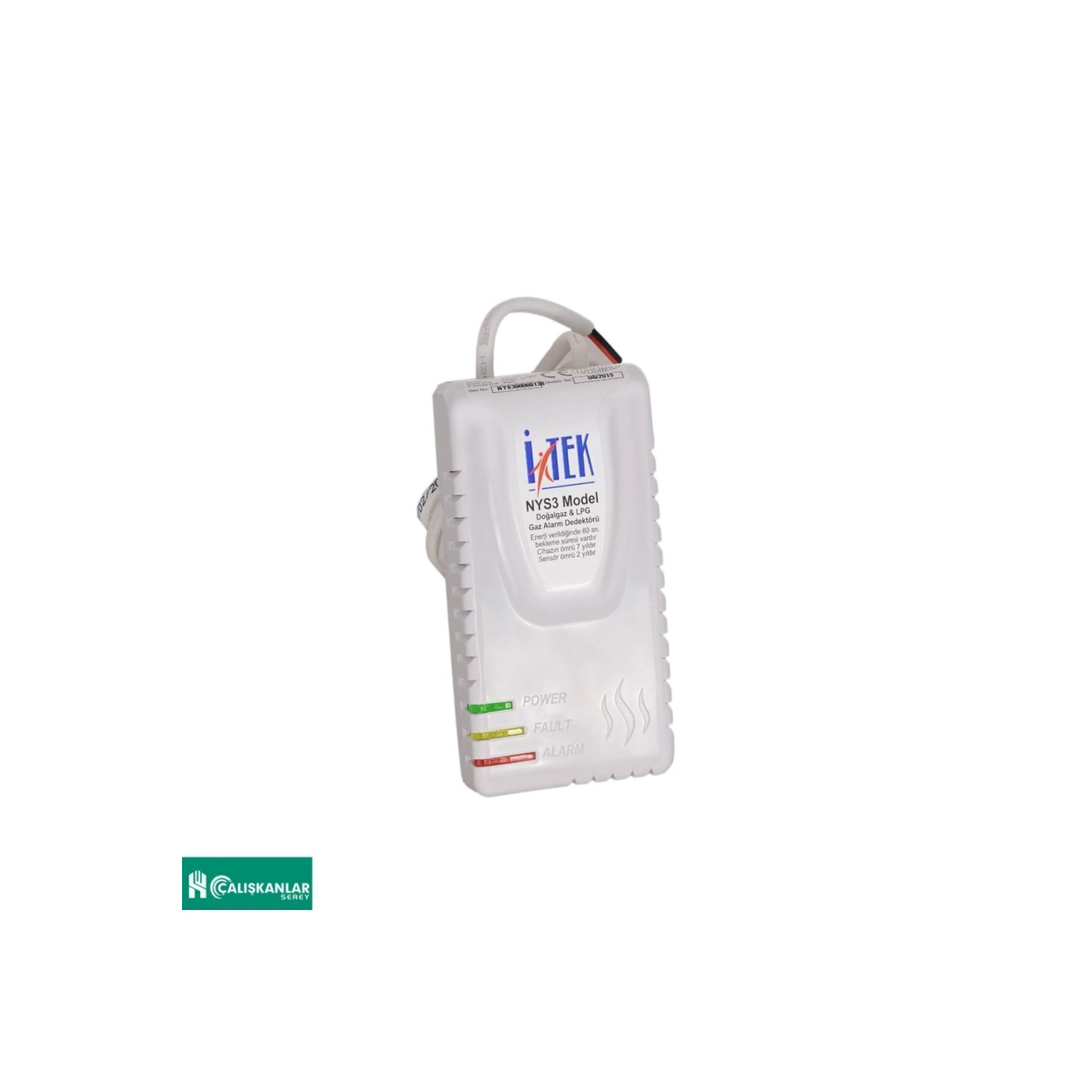 Itek Doğalgaz Alarm Cihazı Nys-3 Model Gaz Dedektörü, Garantili