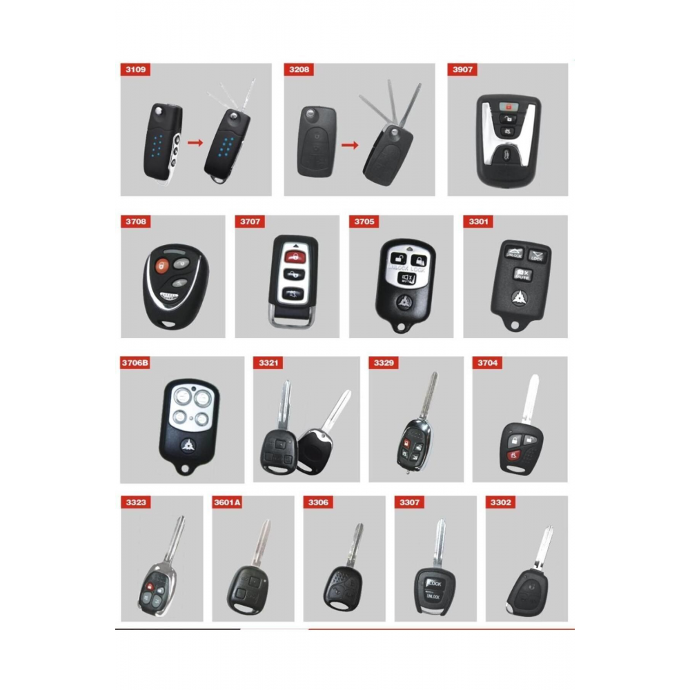 Oto Açma Kapama Uzaktan Kumanda Seti Sustalı 12v 3444