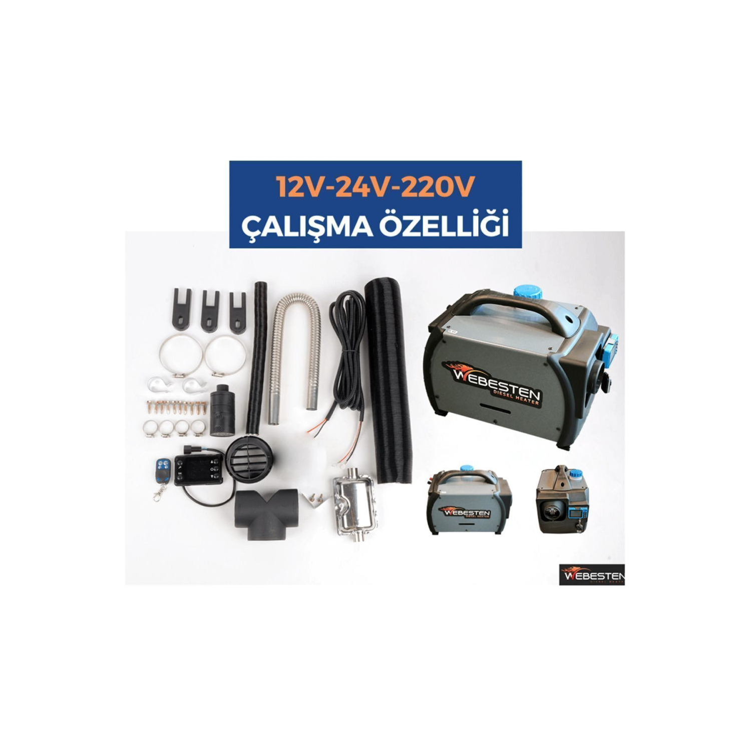 Webasto Muadili 12-24-220 Volt Çanta Tip