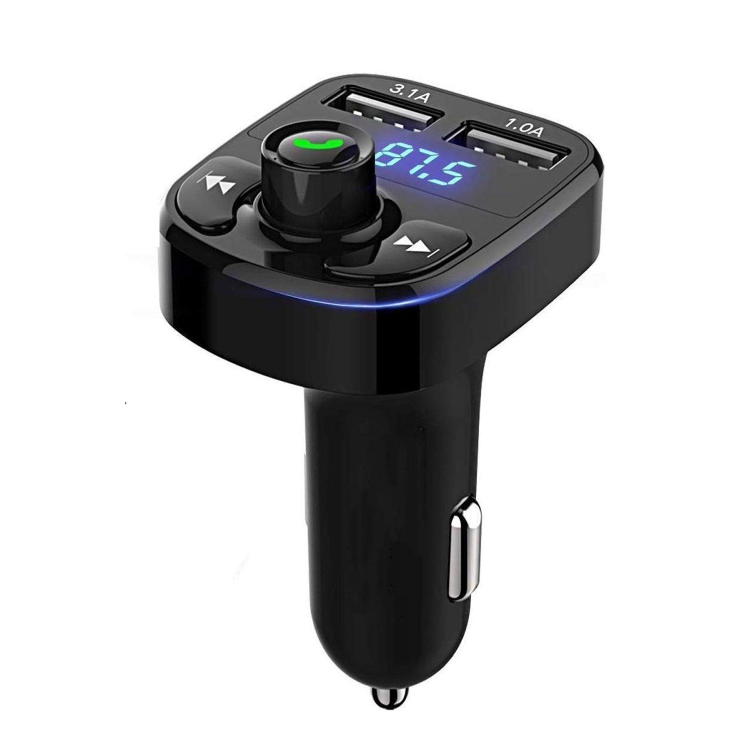 Araç Bluetooth Fm Transmitter Cihazı Araba Mp3 Çalar Oto Çakmaklık Şarj Aleti Müzik Kiti