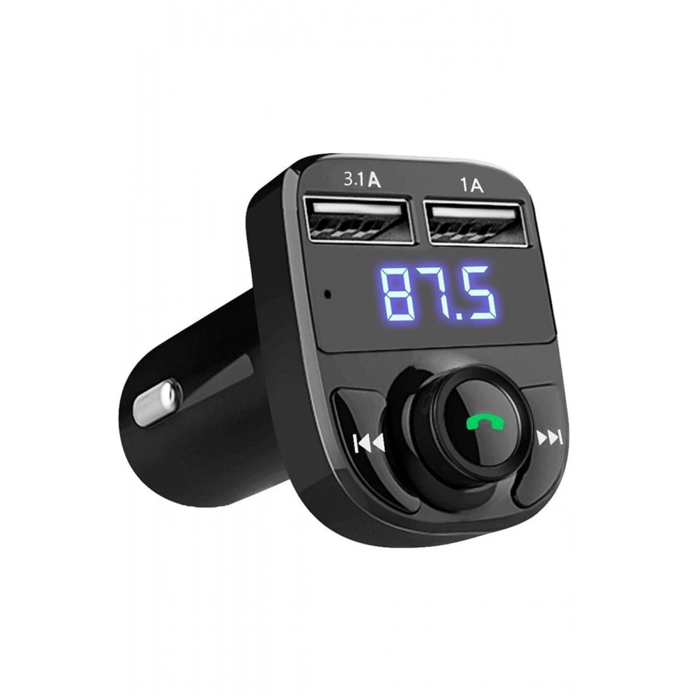 Araç Bluetooth Fm Transmitter Cihazı Araba Mp3 Çalar Oto Çakmaklık Şarj Aleti Müzik Kiti