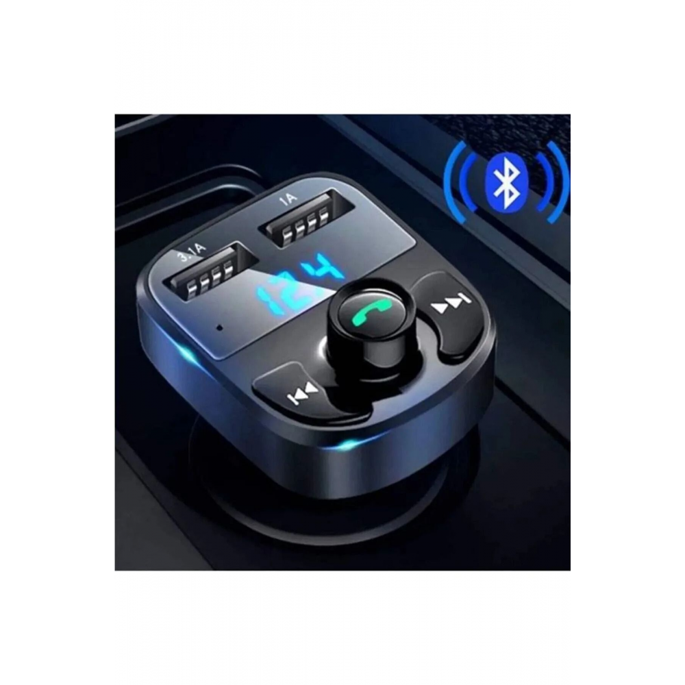 Megatech Fm Transmitter Bluetooth Usb Mp3 Sd Kart Çakmaklık Girişli Oto Müzik Çalar Kiti Kablosuz