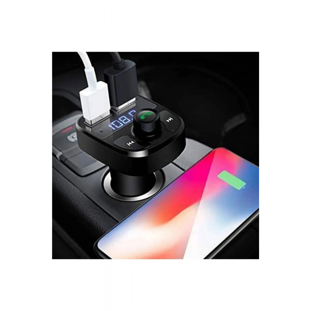 Megatech Fm Transmitter Bluetooth Usb Mp3 Sd Kart Çakmaklık Girişli Oto Müzik Çalar Kiti Kablosuz