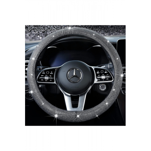 Kadın Sürücülere Özel Pırlanta Model Geçmeli Direksiyon Kılıfı