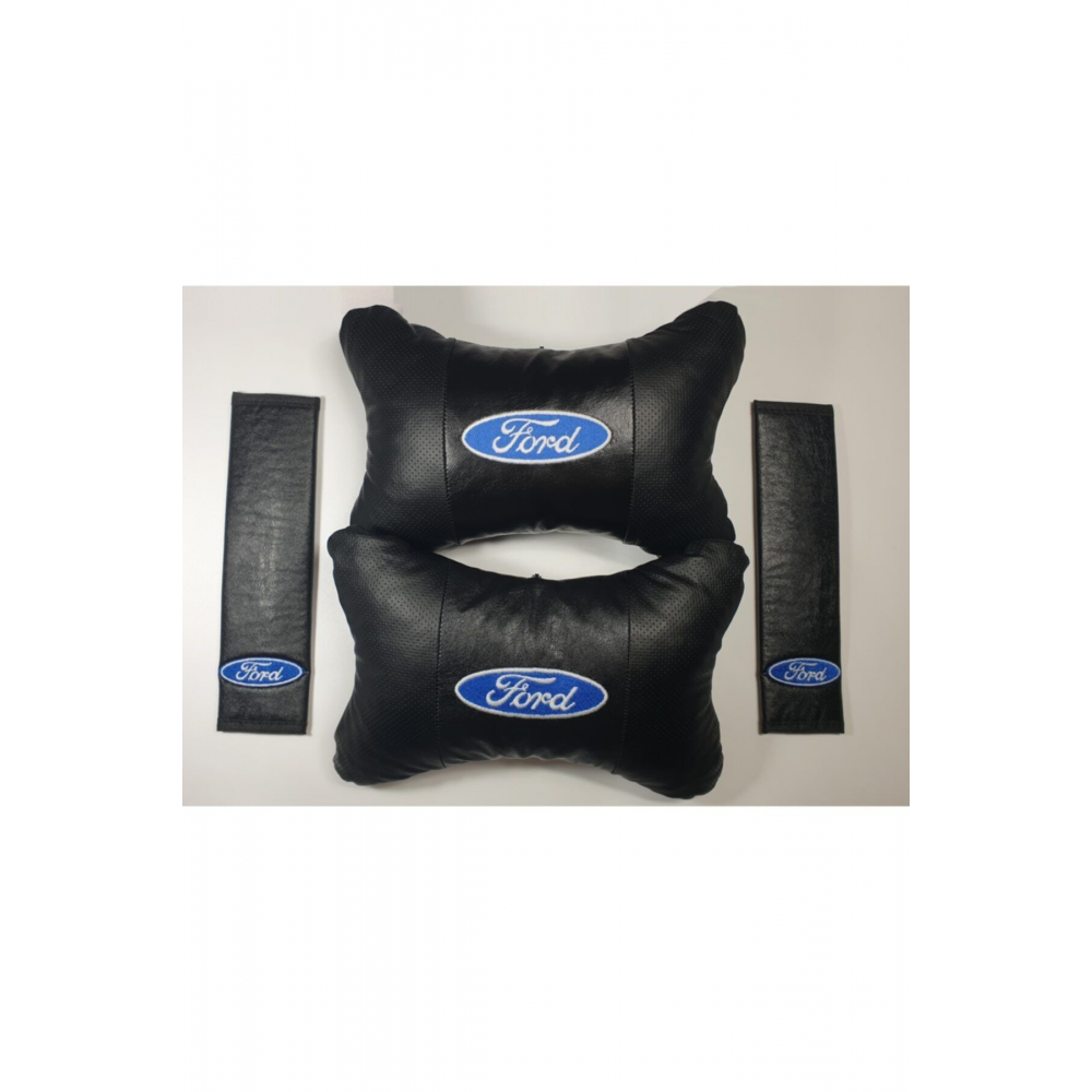 Ford Deri Yastık + Kemer Pedi Konfor Seti 2'li