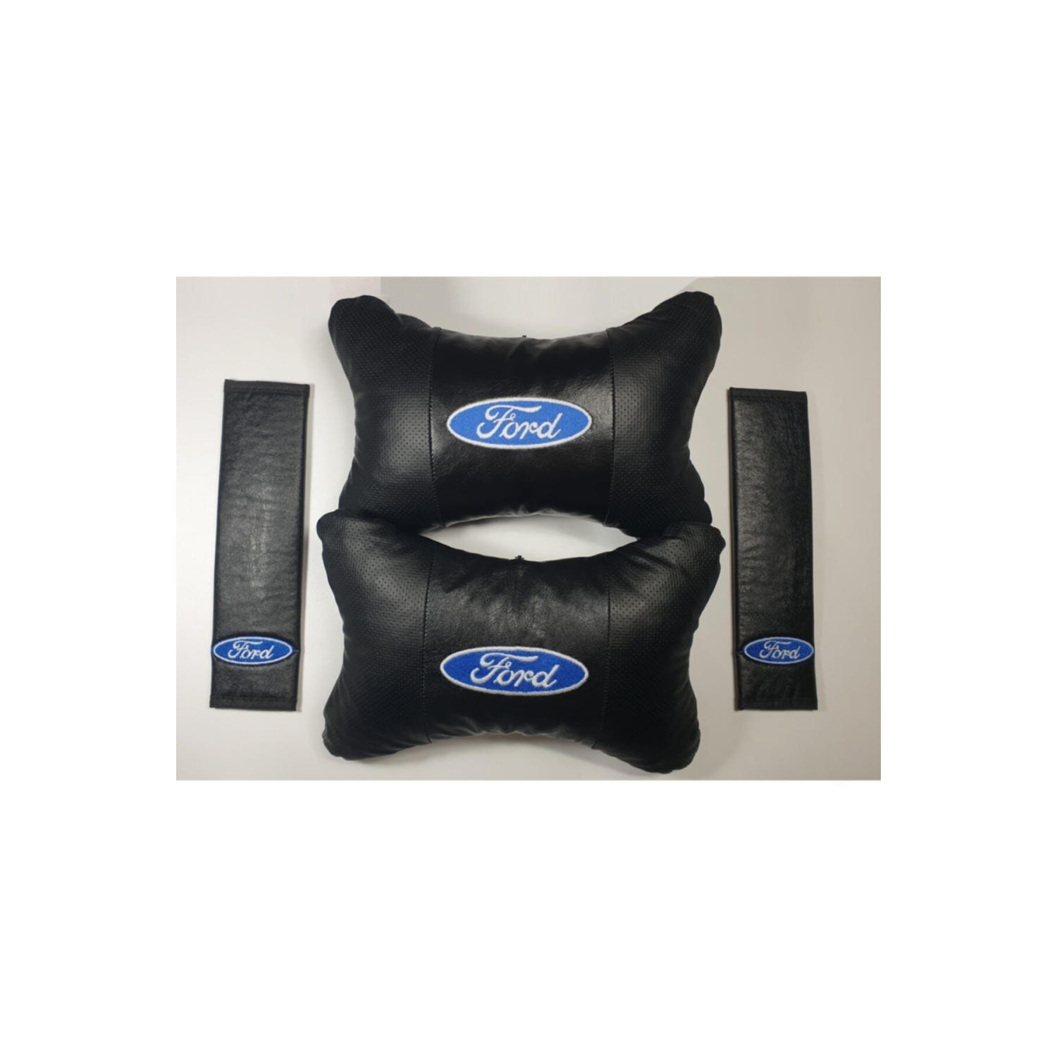 Ford Deri Yastık + Kemer Pedi Konfor Seti 2'li