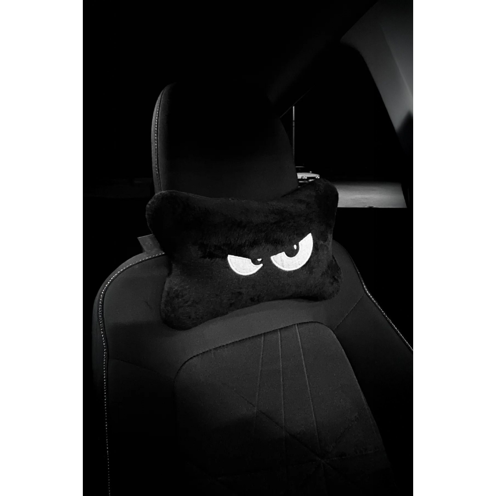 Nakışlı Siyah Göz Oto Araç Boyun Yastığı 2 Adet Mr. Peeping • Araç • Ofis • Ev