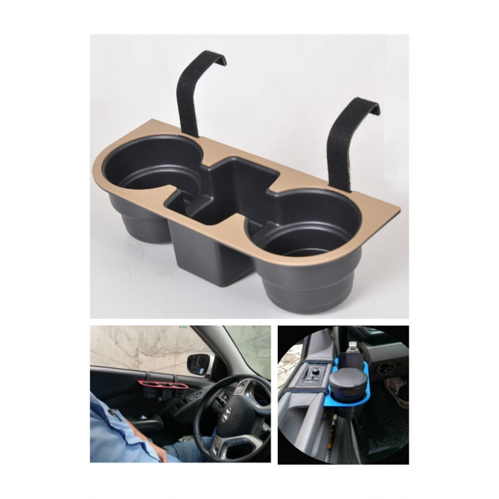 Araç Içi Bardaklık Organizer Araba Telefon Tutucu Bej Renk (MAGAZADA 6 RENK SEÇENEGİ)