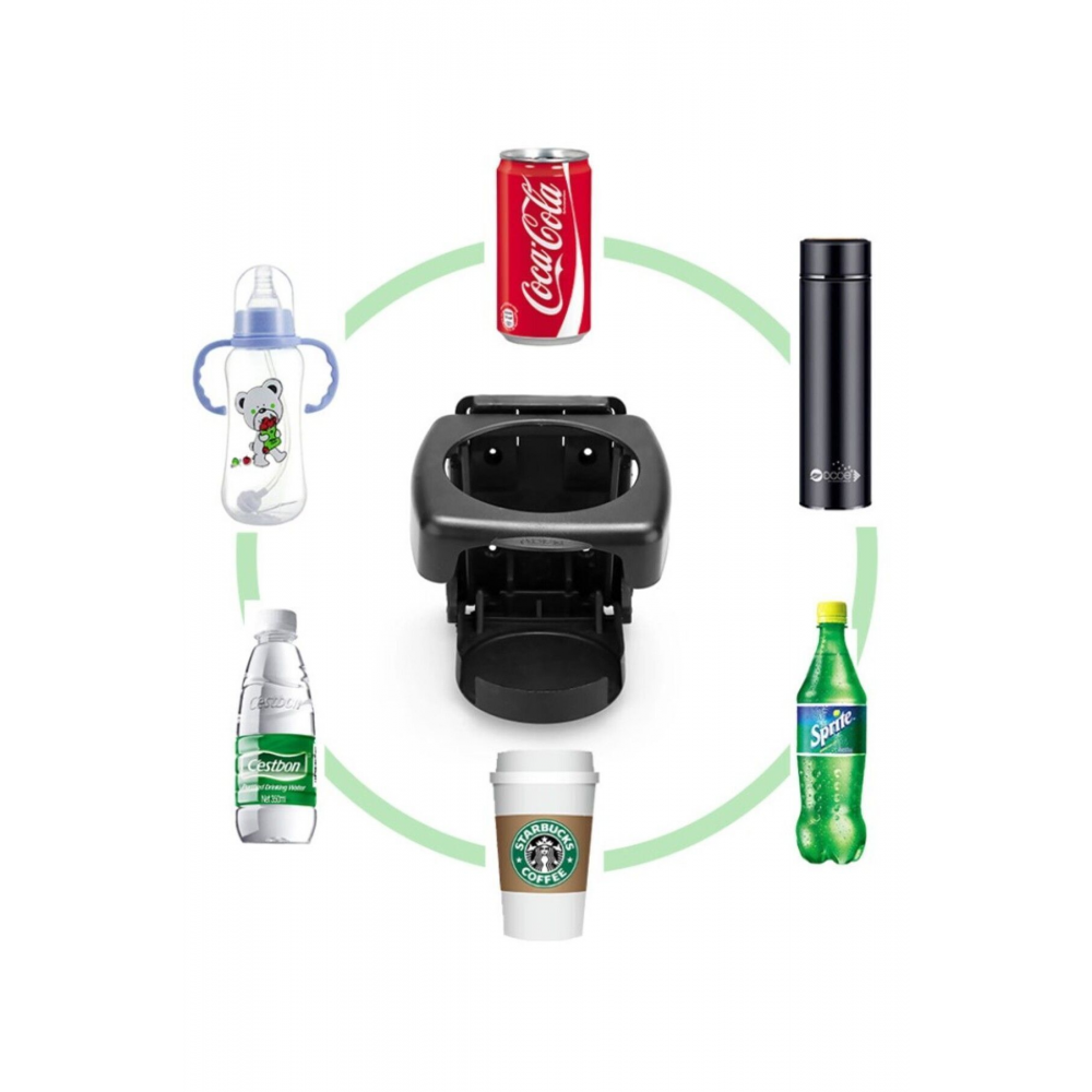 Portatif Araç İçi Katlanır Bardak Şişe Tutucu