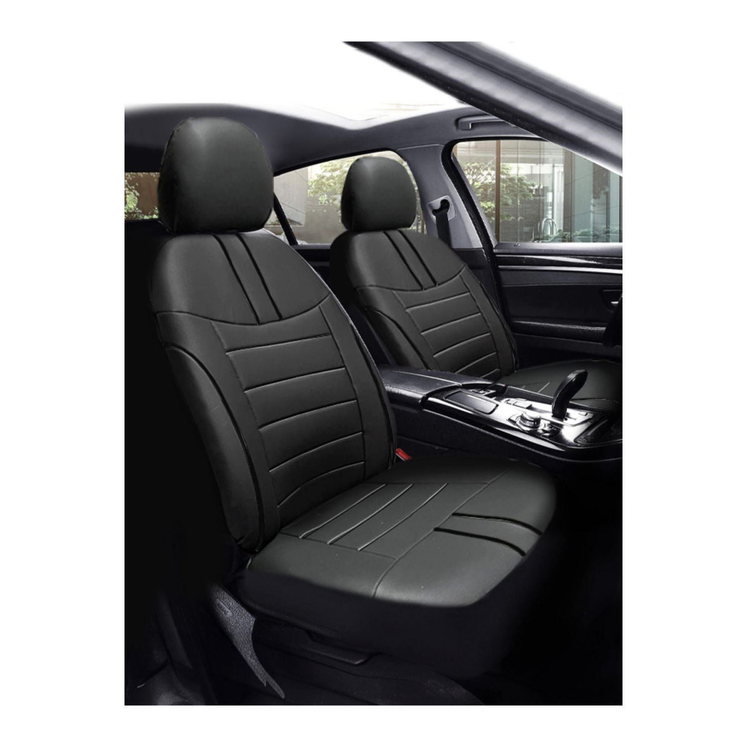 Luxe Deri Modüler Koltuk Kılıfı Takımı Siyah Siyah