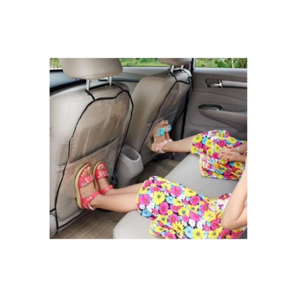 Oto Araç Araba Içi 2 Adet Koltuk Arkası Örtü Koruyucu Kılıf Koltuk Kılıfı Şeffaf