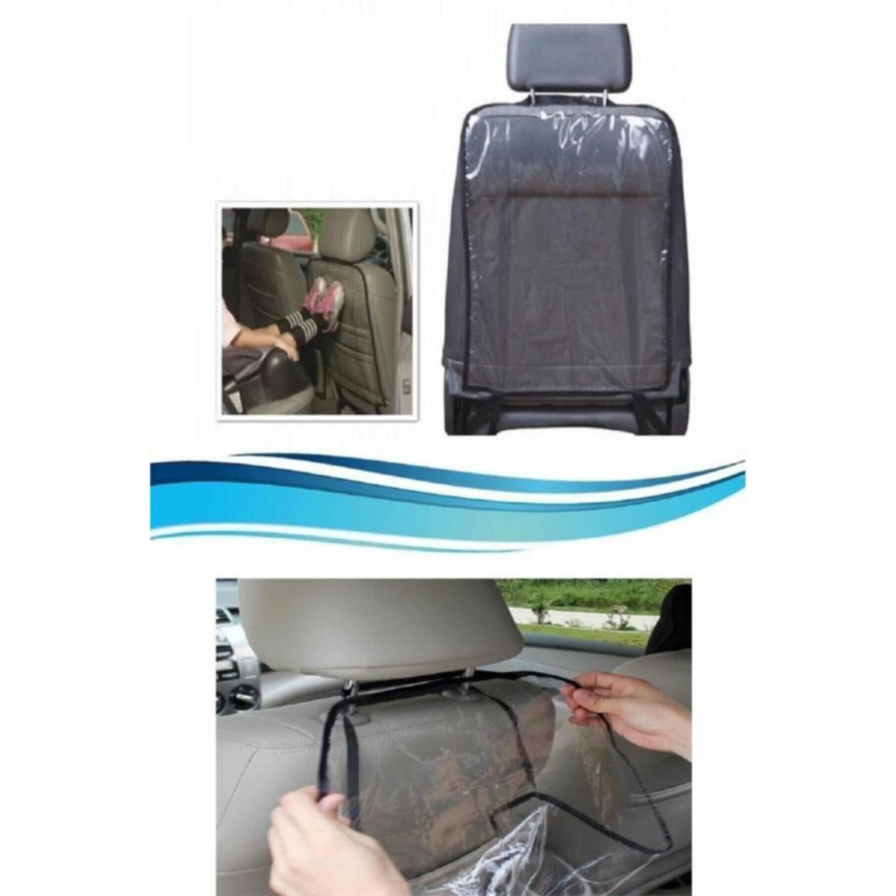 Oto Araç Araba Içi 2 Adet Koltuk Arkası Örtü Koruyucu Kılıf Koltuk Kılıfı Şeffaf