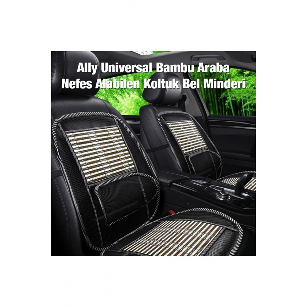 Universal Bambu Nefes Alabilen Araba Koltuk Sırt Minderi Bel Desteği 1 Adet
