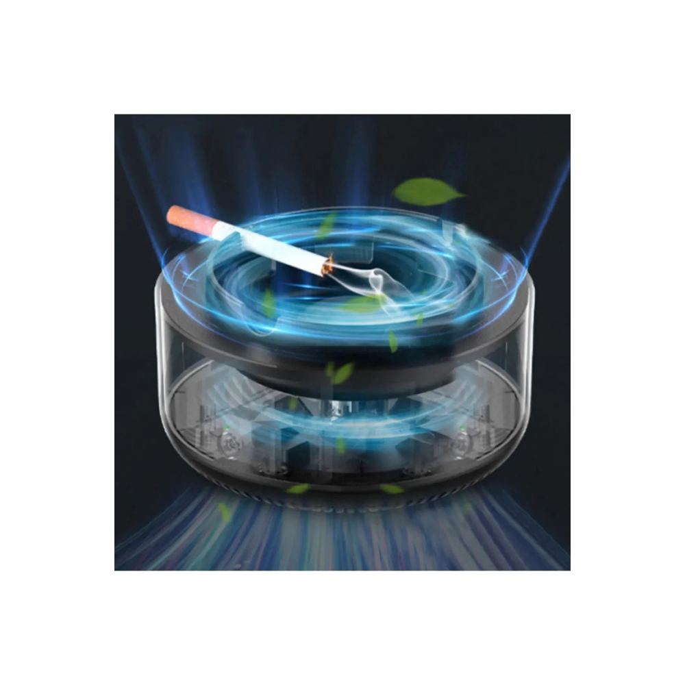 Dumanı İçine Çeken Kül Tablası Akıllı Kokusuz Küllük Duman Filtreli Hava Temizleyici Araç Ev Ofis