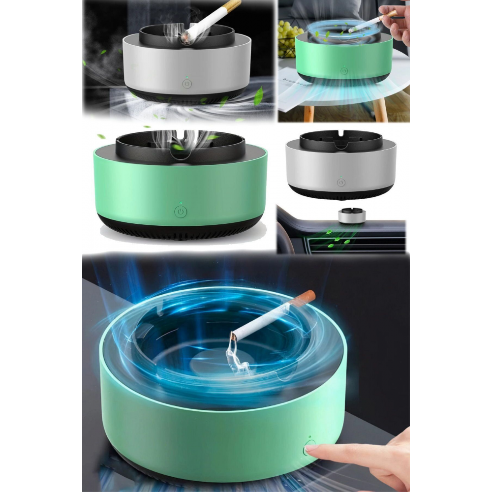 Dumanı İçine Çeken Kül Tablası Akıllı Kül Tablası Koku Duman Önleyici Kokusuz Küllük Arabada Ev Ofis