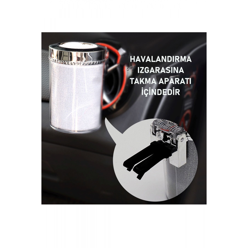 Oto Küllük 7 Renk Işıklı Tüm Araçlara Uygun Kapaklı