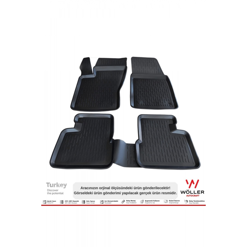 Fiat Egea Paspas 2015 2024 Arası 3d Havuzlu Paspas