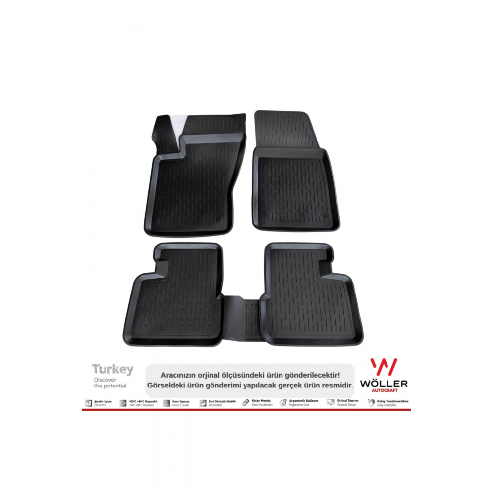 Fiat Egea Paspas 2015 2024 Arası 3d Havuzlu Paspas