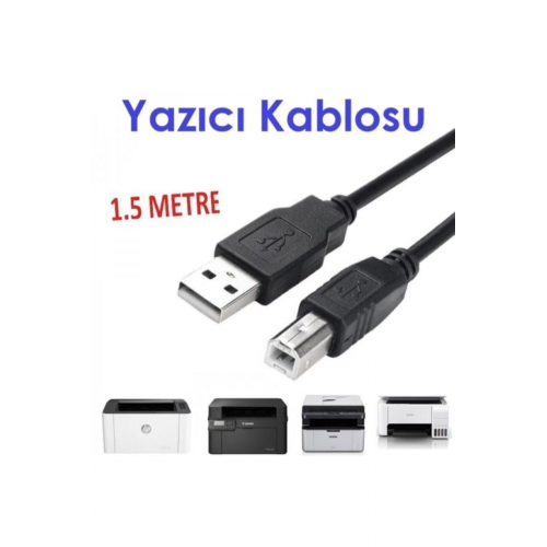 Yazıcı Kablosu Ara Printer Usb Bağlantı Bağlama Kablo Network Lazer Hp Canon Brother