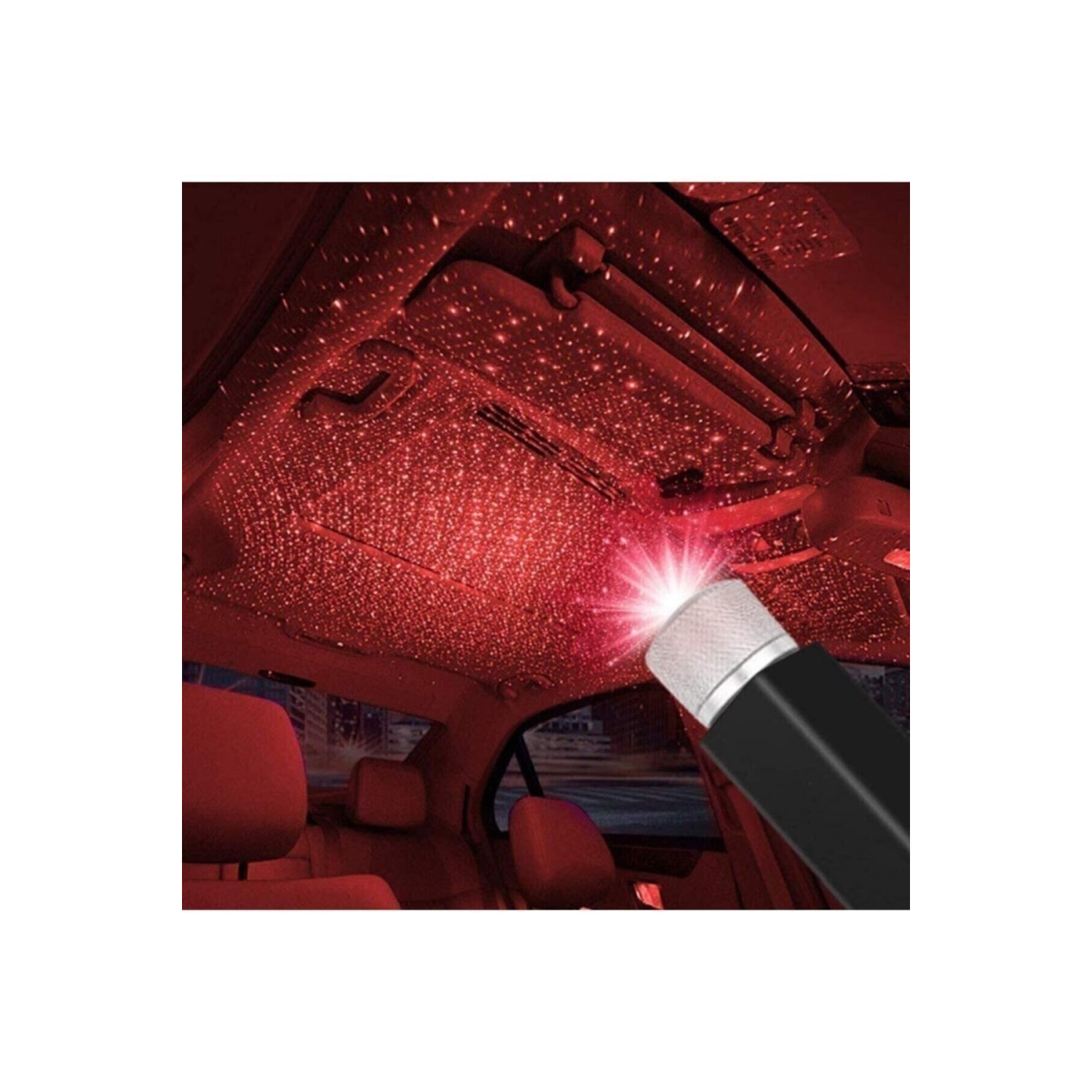 Kırmızı Ayak Altı Tavan Led Araç Içi Aydınlatma Oto Araba Iç Disko Ayarlanır Usb Lamba Işık