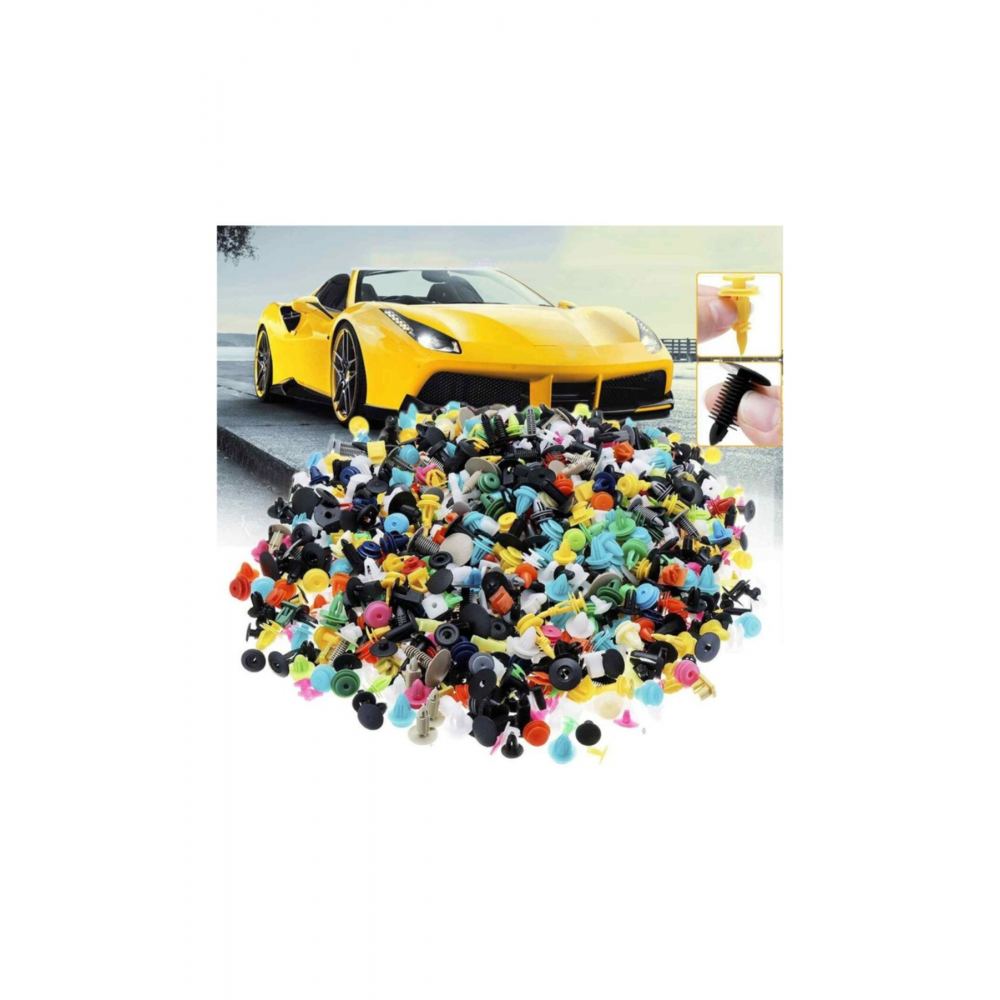 Araba Kapı Tampon Plastik Klips Panel İtme Pim Tutucu 460 Parça