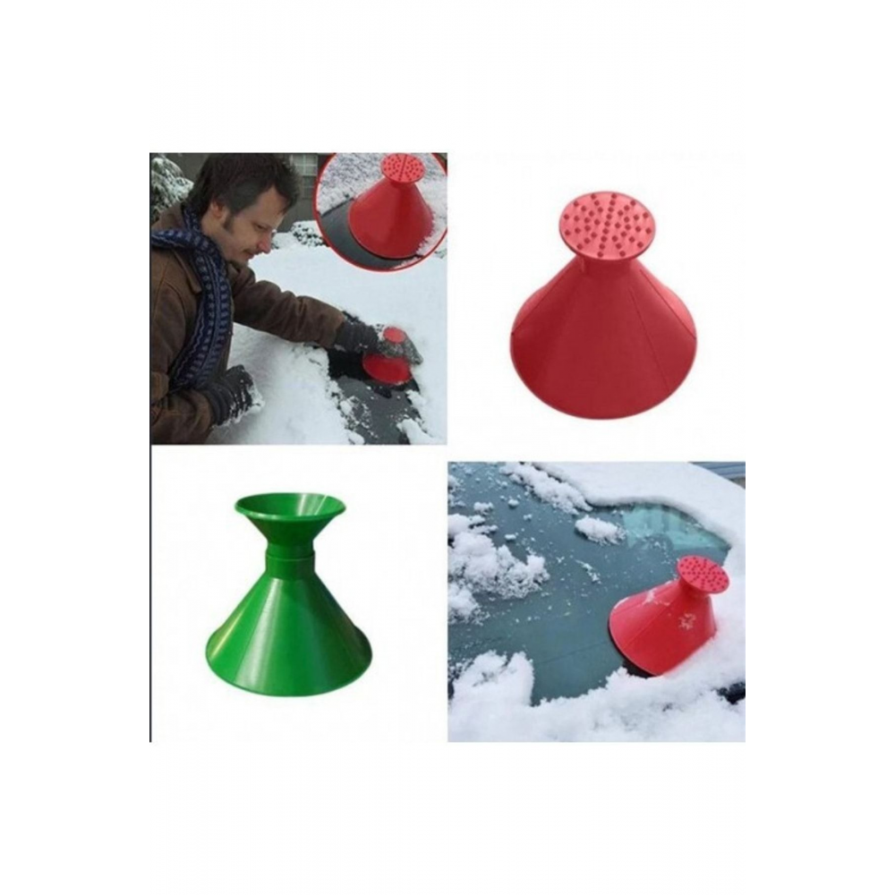 Oto Araba Kar Buz Kırıcı Kazıma Kazıyıcı Koni Ön Cam Temizleyici