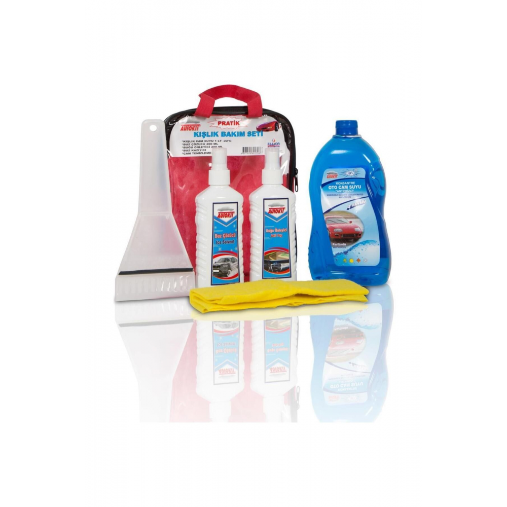 Pratik Kışlık Oto Bakım Seti Kışlık Cam Suyu Buz Çözücü