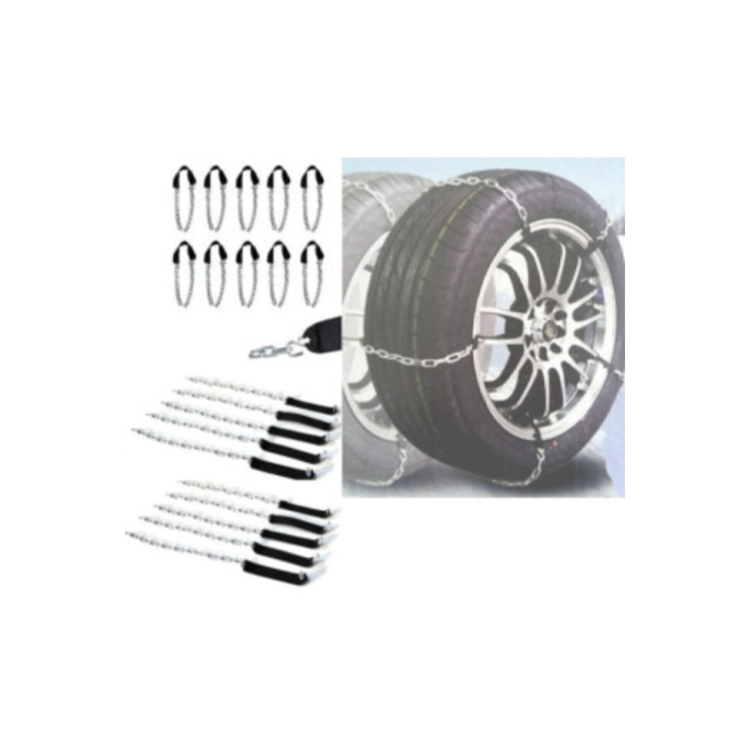 Kar Zinciri Yeni Nesil Tak Çıkar Kaymaz Pratik Araba Araç Lastik Zinciri Takmatik 10 Adet